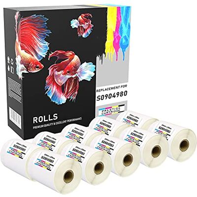 PRESTIGE CARTRIDGE 10 Compatibles Rouleaux S0904980 104mm x 159mm (220 Étiquettes par Rouleau) Etiquettes pour Dymo LabelWriter 4XL 450 400 330 320 310 - Publicité PRESTIGE CARTRIDGE 10 Compatibles Rouleaux S0904980 104mm x 159mm (220 Étiquettes par Rouleau) Etiquettes pour Dymo LabelWriter 4XL 450 400 330 320 310 - Publicité