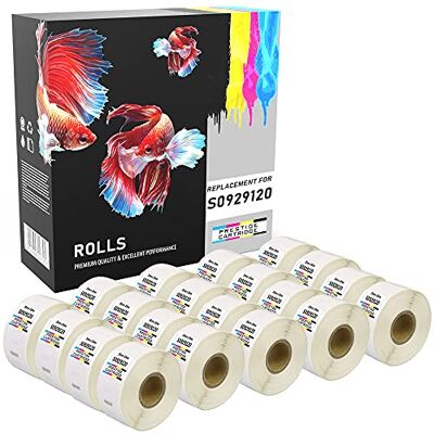 PRESTIGE CARTRIDGE 20 Compatibles Rouleaux S0929120 25mm x 25mm (750 Étiquettes par Rouleau) Etiquettes pour Dymo LabelWriter 4XL 450 400 330 320 310 - Publicité PRESTIGE CARTRIDGE 20 Compatibles Rouleaux S0929120 25mm x 25mm (750 Étiquettes par Rouleau) Etiquettes pour Dymo LabelWriter 4XL 450 400 330 320 310 - Publicité