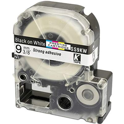 PRESTIGE CARTRIDGE LC-3WBN LC-3WBN9 SS9KW noir sur blanc 9mm x 8m Ruban Étiquettes compatible avec Epson LabelWorks LW-300 LW-300L LW-400 LW-500 LW-600P LW-700 LW-900P LW-1000P Etiqueteuses - Publicité PRESTIGE CARTRIDGE LC-3WBN LC-3WBN9 SS9KW noir sur blanc 9mm x 8m Ruban Étiquettes compatible avec Epson LabelWorks LW-300 LW-300L LW-400 LW-500 LW-600P LW-700 LW-900P LW-1000P Etiqueteuses - Publicité