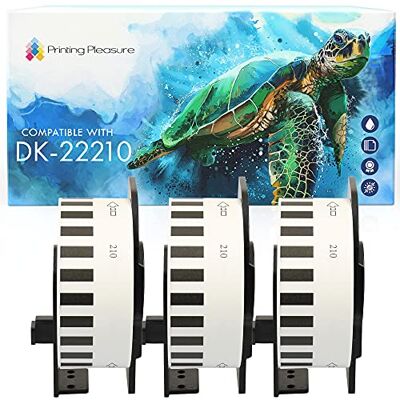 Printing Pleasure 3x Compatible DK-22210 29mm x 30.48m Papier étiquettes continues pour Brother P-Touch QL-500 500BS 550 560 560VP 570 580N 700 710W 720NW 800 810W 820NWB 1050 1050N 1060N 1100 1110NWB, Papier thermique - Publicité Printing Pleasure 3x Compatible DK-22210 29mm x 30.48m Papier étiquettes continues pour Brother P-Touch QL-500 500BS 550 560 560VP 570 580N 700 710W 720NW 800 810W 820NWB 1050 1050N 1060N 1100 1110NWB, Papier thermique - Publicité