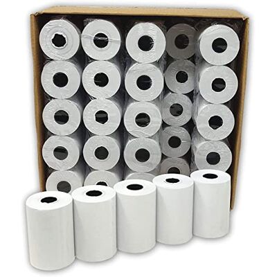 UNIVERS GRAPHIQUE Bobines Carte Bancaire Thermique TPE 57 x 40 x 12 mm Sans Bisphénol A rouleau thermique terminal carte bancaire (10) - Publicité UNIVERS GRAPHIQUE Bobines Carte Bancaire Thermique TPE 57 x 40 x 12 mm Sans Bisphénol A rouleau thermique terminal carte bancaire (10) - Publicité