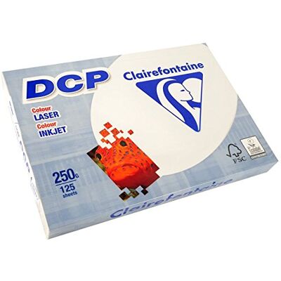 Clairalfa Ramette 125 Feuilles Papier DCP 250g A4 210x297 mm Certifié FSC Ivoire - Publicité Clairalfa Ramette 125 Feuilles Papier DCP 250g A4 210x297 mm Certifié FSC Ivoire - Publicité