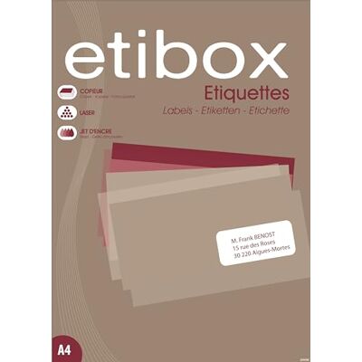 Apli ETIBOX 119770-6500 étiquettes 38x21,2 mm Imprimantes: Laser, Copieurs, Jet d'encre Coins droits. Publicité Apli ETIBOX 119770-6500 étiquettes 38x21,2 mm Imprimantes: Laser, Copieurs, Jet d'encre Coins droits. Publicité
