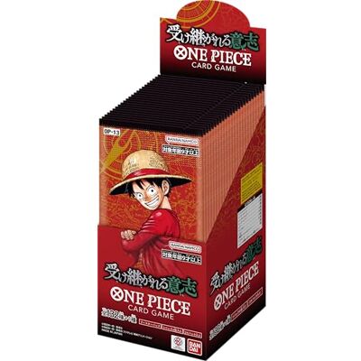 BANDAI One Piece Jeu de cartes Inherited Will (OP-13) (boîte) Lot de 24 - Publicité BANDAI One Piece Jeu de cartes Inherited Will (OP-13) (boîte) Lot de 24 - Publicité