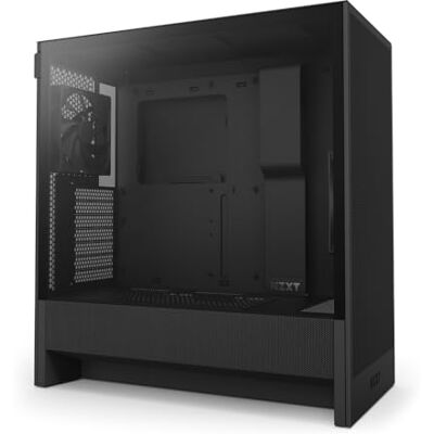 NZXT H5 Flow Boîtier PC Compact ATX Mid-Tower Noir Moyenne tour compacte, 2 ventilateurs 120mm inclus, radiateur avant 360mm et verre trempé. Idéale pour un premier build. Publicité NZXT H5 Flow Boîtier PC Compact ATX Mid-Tower Noir Moyenne tour compacte, 2 ventilateurs 120mm inclus, radiateur avant 360mm et verre trempé. Idéale pour un premier build. Publicité