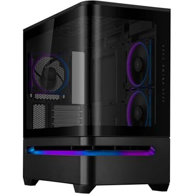 Asus Prime AP202 ARGB (Noir) – Boîtier PC mATX (Verre incurvé trempé, Prend en Charge Les Cartes Graphiques jusqu'à 420 mm, radiateurs de 360 mm de Long, 3 Ventilateurs ARGB intégrés) - Publicité Asus Prime AP202 ARGB (Noir) – Boîtier PC mATX (Verre incurvé trempé, Prend en Charge Les Cartes Graphiques jusqu'à 420 mm, radiateurs de 360 mm de Long, 3 Ventilateurs ARGB intégrés) - Publicité