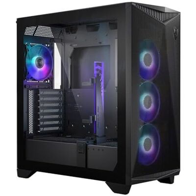 MSI MPG GUNGNIR 300R Airflow Boîtier PC Mid-Tower, Capacité E-ATX, 4 x Ventilateurs 120mm & Contrôleur Hub, Support GPU Vertical & Stand, Filtres Anti-Poussière, Routage Câbles, USB Type-C (20Gb/s) - Publicité MSI MPG GUNGNIR 300R Airflow Boîtier PC Mid-Tower, Capacité E-ATX, 4 x Ventilateurs 120mm & Contrôleur Hub, Support GPU Vertical & Stand, Filtres Anti-Poussière, Routage Câbles, USB Type-C (20Gb/s) - Publicité