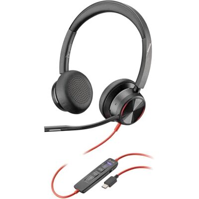 PLT Micro-casque filaire haut de gamme Poly Blackwire 8225 – Annulation active du bruit – Son binaural hi-fi Connexion à un PC/Mac Certifié Microsoft Teams - Publicité PLT Micro-casque filaire haut de gamme Poly Blackwire 8225 – Annulation active du bruit – Son binaural hi-fi Connexion à un PC/Mac Certifié Microsoft Teams - Publicité