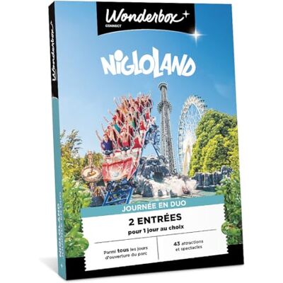 WONDERBOX Connect Coffret Cadeau Nigloland 1 Jour en Duo 2 entrées pour 1 Jour au Choix Plus de 40 Attractions et Spectacles Parc à thème Validité 27 Mois - Publicité WONDERBOX Connect Coffret Cadeau Nigloland 1 Jour en Duo 2 entrées pour 1 Jour au Choix Plus de 40 Attractions et Spectacles Parc à thème Validité 27 Mois - Publicité
