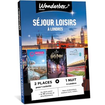 Wonderbox Connect Coffret Cadeau Multi Londres Séjour 2 places pour 1 activité au choix 1 nuit d'hôtel Validité 27 mois - Publicité Wonderbox Connect Coffret Cadeau Multi Londres Séjour 2 places pour 1 activité au choix 1 nuit d'hôtel Validité 27 mois - Publicité