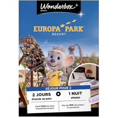 Wonderbox Connect Coffret Cadeau Europa-Park Séjour 2 entrées pour 2 jours 1 nuit d'hôtel à proximité du parc Parc à thème Validité 27 mois - Publicité Wonderbox Connect Coffret Cadeau Europa-Park Séjour 2 entrées pour 2 jours 1 nuit d'hôtel à proximité du parc Parc à thème Validité 27 mois - Publicité