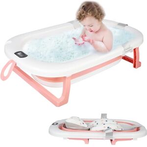 Willonin Baignoire Bébé Pliable, Bain thermal pour bébé, Baignoire Bebe Pliable Coussin, La Baignoire Enfant Convient aux Nouveau Nés aux Tout Petits, PP+ PET, 80 * 50 * 23- Rose - Publicité Willonin Baignoire Bébé Pliable, Bain thermal pour bébé, Baignoire Bebe Pliable Coussin, La Baignoire Enfant Convient aux Nouveau Nés aux Tout Petits, PP+ PET, 80 * 50 * 23- Rose - Publicité