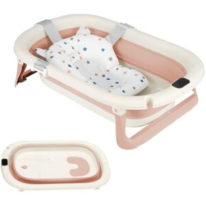 LIUNNCC Baignoire Enfants Pliable XXL Avec Transat De Bain & Thermomètre Intégré,Baignoire Enfant Avec Siege De Bain,Baignoire enfants Sur Pied,Cadeau De Naissance Fille Ou Garçon - Publicité LIUNNCC Baignoire Enfants Pliable XXL Avec Transat De Bain & Thermomètre Intégré,Baignoire Enfant Avec Siege De Bain,Baignoire enfants Sur Pied,Cadeau De Naissance Fille Ou Garçon - Publicité