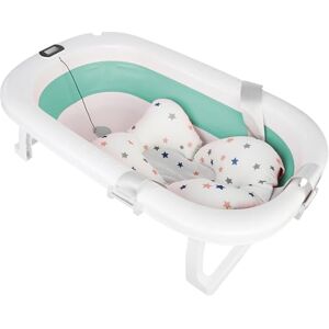 LANTUS XXL Baignoire Pliable Bébé avec Thermomètre à eau, Baignoire Bebe, baignoire bebe pliable pour les bébés de 0 à 6 ans, (80 * 50 * 23cm-Vert) - Publicité LANTUS XXL Baignoire Pliable Bébé avec Thermomètre à eau, Baignoire Bebe, baignoire bebe pliable pour les bébés de 0 à 6 ans, (80 * 50 * 23cm-Vert) - Publicité