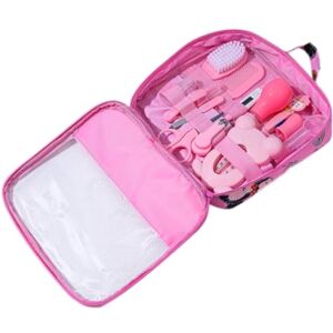 Pineeseatile Kit de soins de santé et toilettage pour bébé, aspirateur nasal, coupe-ongles, brosse à cheveux, kit nettoyage quotidien pour nouveau-né, 13 pièces/ensemble, style A, premiers secours - Publicité Pineeseatile Kit de soins de santé et toilettage pour bébé, aspirateur nasal, coupe-ongles, brosse à cheveux, kit nettoyage quotidien pour nouveau-né, 13 pièces/ensemble, style A, premiers secours - Publicité