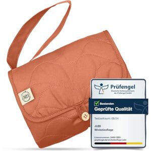 Jubi ® Matelas à langer en coton biologique et polyester ÖkoTex matelas à langer de voyage avec espace pour 4 couches et lingettes humides (brun) - Publicité Jubi ® Matelas à langer en coton biologique et polyester ÖkoTex matelas à langer de voyage avec espace pour 4 couches et lingettes humides (brun) - Publicité