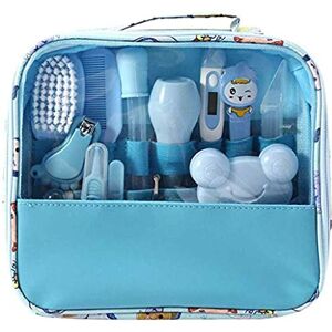 XINGENG 13 pcs/Ensemble Kit de Soins Bébé Infirmière Nouveau-né Bébé Clou Cheveux Soins de Santé Des Gamins Toilettage Brosse Trousse (Blau) - Publicité XINGENG 13 pcs/Ensemble Kit de Soins Bébé Infirmière Nouveau-né Bébé Clou Cheveux Soins de Santé Des Gamins Toilettage Brosse Trousse (Blau) - Publicité