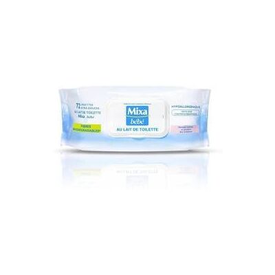 Mixa bébé lingettes ultra-douces au lait de toilette x 72 - Publicité Mixa bébé lingettes ultra-douces au lait de toilette x 72 - Publicité