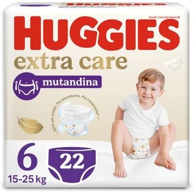 HUGGIES Extra Care Couches Taille 6 (16-30 Kg), Culotte respirante, Ultra absorbante, Design Disney, 22 Pcs - Publicité HUGGIES Extra Care Couches Taille 6 (16-30 Kg), Culotte respirante, Ultra absorbante, Design Disney, 22 Pcs - Publicité