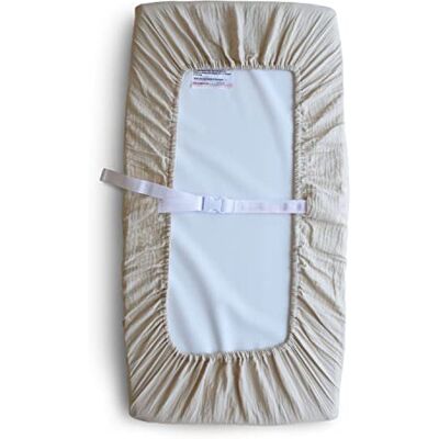 mushie Housse de Matelas à Langer Lavable 70x45 Cm Convient pour Matelas à Langer Standard Sangles de Sécurité Réglables Accessoires pour Bébé, Jeunes Enfants Garçons et Filles - Publicité mushie Housse de Matelas à Langer Lavable 70x45 Cm Convient pour Matelas à Langer Standard Sangles de Sécurité Réglables Accessoires pour Bébé, Jeunes Enfants Garçons et Filles - Publicité