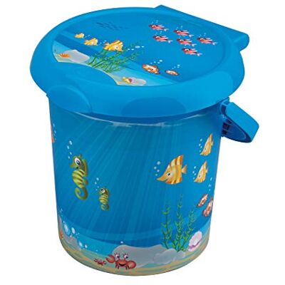 Rotho Babydesign Rotho Baby Design Poubelle à Couches Ocean Style! , Anneau de Retenue pour Sacs Hygiéniques, 11L, À partir de 0 Mois, StyLe!, Bleu, 20215012576 - Publicité Rotho Babydesign Rotho Baby Design Poubelle à Couches Ocean Style! , Anneau de Retenue pour Sacs Hygiéniques, 11L, À partir de 0 Mois, StyLe!, Bleu, 20215012576 - Publicité
