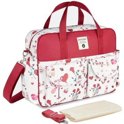 SONARIN Grande Capacité Multifonctionnel Sac à Langer pour Bébé Fourre-tout,Imperméable Sac à Langer Bandoulière Bébé Sac de Maternité Sac à Couches de Voyage avec Matelas à Langer - Publicité SONARIN Grande Capacité Multifonctionnel Sac à Langer pour Bébé Fourre-tout,Imperméable Sac à Langer Bandoulière Bébé Sac de Maternité Sac à Couches de Voyage avec Matelas à Langer - Publicité