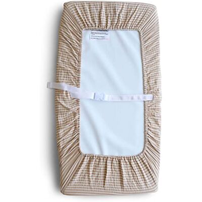 mushie Housse de Matelas à Langer Lavable 70x45 Cm Convient pour Matelas à Langer Standard Sangles de Sécurité Réglables Accessoires pour Bébé, Jeunes Enfants Garçons et Filles - Publicité mushie Housse de Matelas à Langer Lavable 70x45 Cm Convient pour Matelas à Langer Standard Sangles de Sécurité Réglables Accessoires pour Bébé, Jeunes Enfants Garçons et Filles - Publicité