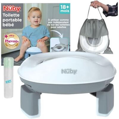 Nuby OnTheGo Siège Portable pour Potty - Siège de Voyage pour Garçons et Filles 18 Mois - Publicité Nuby OnTheGo Siège Portable pour Potty - Siège de Voyage pour Garçons et Filles 18 Mois - Publicité