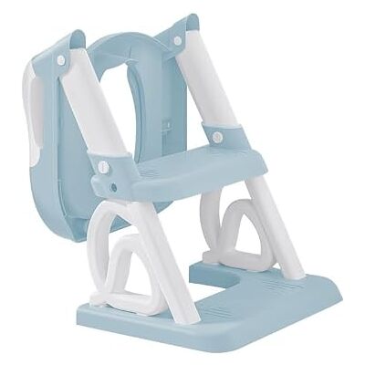 LANTUS Toilette Enfant, Réducteur WC avec Marches, IN I Toilette Pot WC Bebe Antidérapante Adaptateur Toilette Enfant Bébé de Siege Reducteur, Réglable en Hauteur et Pliable, PVC (bleu) - Publicité LANTUS Toilette Enfant, Réducteur WC avec Marches, IN I Toilette Pot WC Bebe Antidérapante Adaptateur Toilette Enfant Bébé de Siege Reducteur, Réglable en Hauteur et Pliable, PVC (bleu) - Publicité