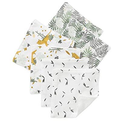 Vertbaudet Lot de 6 Lingettes Lavables et Réutilisables imprimé tigres TU - Publicité Vertbaudet Lot de 6 Lingettes Lavables et Réutilisables imprimé tigres TU - Publicité