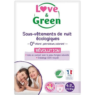 Love & Green Love et Green sous-Vêtements De Nuit Enfants Écologiques - Publicité Love & Green Love et Green sous-Vêtements De Nuit Enfants Écologiques - Publicité