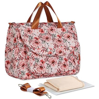SONARIN Grande Capacité Élégant Sac à Langer Bandoulière Bébé Imperméable, Fourre-tout de Maternité pour Voyage avec Matelas à Langer - Publicité SONARIN Grande Capacité Élégant Sac à Langer Bandoulière Bébé Imperméable, Fourre-tout de Maternité pour Voyage avec Matelas à Langer - Publicité
