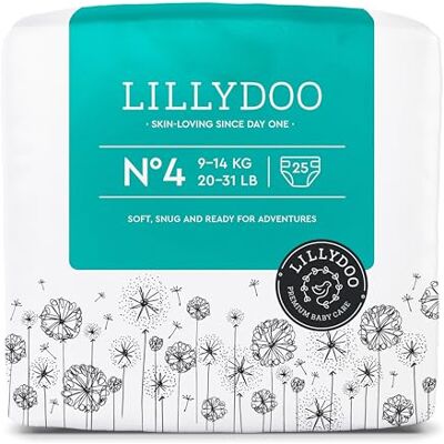 LILLYDOO Couches Bébé Hypoallergéniques, Taille 4 (9+ kg), 25 pcs Couches ultra douces et absorbantes, sans parfum ni lotion pour les peaux sensibles, et testées dermatologiquement. Publicité LILLYDOO Couches Bébé Hypoallergéniques, Taille 4 (9+ kg), 25 pcs Couches ultra douces et absorbantes, sans parfum ni lotion pour les peaux sensibles, et testées dermatologiquement. Publicité