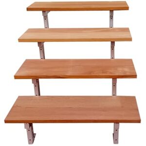 Vinuovo Escalier Exterieur Metal Marches Bois Exotique Bangkirai Limons métal- Escalier en kit 2 à 5 Marches 35cm à 89cm (4 Marches. 60 cm) - Publicité Vinuovo Escalier Exterieur Metal Marches Bois Exotique Bangkirai Limons métal- Escalier en kit 2 à 5 Marches 35cm à 89cm (4 Marches. 60 cm) - Publicité