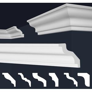 MARBET DESIGN - E-8 - 72x72mm - White - Moulures - Publicité MARBET DESIGN - E-8 - 72x72mm - White - Moulures - Publicité