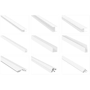HEXIM - H 262 - Blanc - 2m - Profil de bordure PVC - Publicité HEXIM - H 262 - Blanc - 2m - Profil de bordure PVC - Publicité