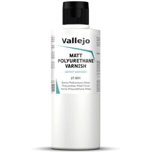 Vallejo Acrylicos Vernis mat Polyuréthane 200 ml - Publicité Vallejo Acrylicos Vernis mat Polyuréthane 200 ml - Publicité