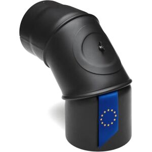 raik Coude de tuyau de fumée Tuyau de poêle 150 mm Angle réglable de 0° à 90° Avec ouverture de nettoyage Noir Revêtement Senotherm En acier 2 mm Pour cheminée, poêle à bois - Publicité raik Coude de tuyau de fumée Tuyau de poêle 150 mm Angle réglable de 0° à 90° Avec ouverture de nettoyage Noir Revêtement Senotherm En acier 2 mm Pour cheminée, poêle à bois - Publicité