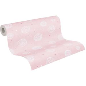 A.S. Creation Papier Peint Rose & Blanc Enfants - Cercles - Décoration Chambre Enfant - Publicité A.S. Creation Papier Peint Rose & Blanc Enfants - Cercles - Décoration Chambre Enfant - Publicité