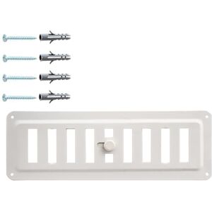 DEMLOU Grille d’Aération Rectangulaire en Métal Blanc RAL 9016 – 23 x 7,5 cm – Acier Galvanisé – Flux d’Air Réglable Ouverture-Fermeture – Diffuseur de Chaleur Murale/Plafond avec Revêtement Poudre. Publicité DEMLOU Grille d’Aération Rectangulaire en Métal Blanc RAL 9016 – 23 x 7,5 cm – Acier Galvanisé – Flux d’Air Réglable Ouverture-Fermeture – Diffuseur de Chaleur Murale/Plafond avec Revêtement Poudre. Publicité