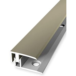 PROVISTON Profilé de finition sol stratifié Largeur 21 mm Niveau de rattrapage 7-12 mm Longueur 2700 mm Profilé en alu Profilé d'arrêt Couleur sablé 1 pièce - Publicité PROVISTON Profilé de finition sol stratifié Largeur 21 mm Niveau de rattrapage 7-12 mm Longueur 2700 mm Profilé en alu Profilé d'arrêt Couleur sablé 1 pièce - Publicité