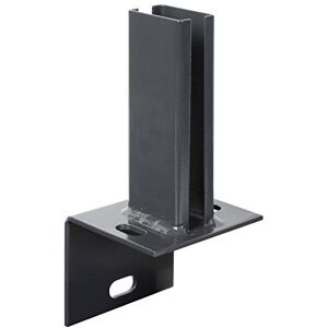 Alberts 686994 Ancre de poteau pour piquet de clôture sur bord de trottoir en L à visser galvanisée à chaud, plastifiée, en anthracite RAL 7016 platine 94 x 100 mm pour poteaux 60 x 40 mm - Publicité Alberts 686994 Ancre de poteau pour piquet de clôture sur bord de trottoir en L à visser galvanisée à chaud, plastifiée, en anthracite RAL 7016 platine 94 x 100 mm pour poteaux 60 x 40 mm - Publicité