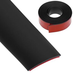 QWORK ® Barre de seuil autocollant 3 m, noir, 4 cm de large, bande de recouvrement flexible en PVC pour sols et espaces entre carrelages - Publicité QWORK ® Barre de seuil autocollant 3 m, noir, 4 cm de large, bande de recouvrement flexible en PVC pour sols et espaces entre carrelages - Publicité