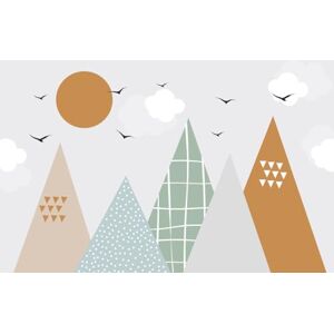 A.S. Création Papier peint Mountains 3,75 m x 2,50 m WALLLOVE Papier peint pour chambre d'enfant avec montagnes en beige, orange y compris colle DD129601 - Publicité A.S. Création Papier peint Mountains 3,75 m x 2,50 m WALLLOVE Papier peint pour chambre d'enfant avec montagnes en beige, orange y compris colle DD129601 - Publicité