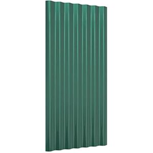 Tomostar Lot de 12 Panneaux de Toit Ondulées, Plaque de Toit Panneaux de Toiture 12 pcs Acier galvanisé Vert 80x36 cm - Publicité Tomostar Lot de 12 Panneaux de Toit Ondulées, Plaque de Toit Panneaux de Toiture 12 pcs Acier galvanisé Vert 80x36 cm - Publicité
