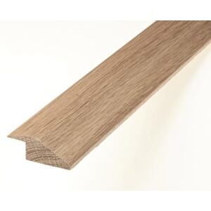 Universal Moudlings Barre de seuil de porte en chêne massif section R 7 mm Rampe réducteur 90 cm pour sols en bois et stratifié brut brut - Publicité Universal Moudlings Barre de seuil de porte en chêne massif section R 7 mm Rampe réducteur 90 cm pour sols en bois et stratifié brut brut - Publicité