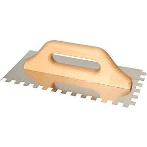 KOTARBAU® Truelle dentée en acier inoxydable 280 x 130 mm 10 x 10 mm avec manche en bois - Publicité KOTARBAU® Truelle dentée en acier inoxydable 280 x 130 mm 10 x 10 mm avec manche en bois - Publicité