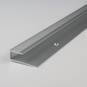 Tusina Profilé de bordure / Seuil d'arrêt pour le stratifié, 8,5 mm de haut, Aluminium anodisé, foré, couleur: argent - Publicité Tusina Profilé de bordure / Seuil d'arrêt pour le stratifié, 8,5 mm de haut, Aluminium anodisé, foré, couleur: argent - Publicité