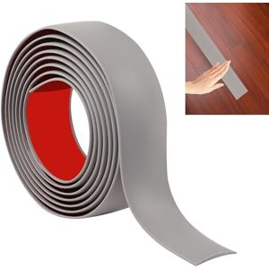 JUNART Bande de transition de seuil de sol stratifié 200cm × 4cm, bande de sol en vinyle autocollante, bordure de transition de bord de carrelage ou de moquette(gris) - Publicité JUNART Bande de transition de seuil de sol stratifié 200cm × 4cm, bande de sol en vinyle autocollante, bordure de transition de bord de carrelage ou de moquette(gris) - Publicité