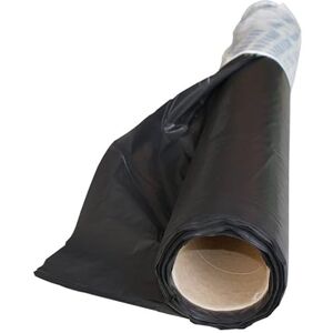 QEM Film plastique d'étanchéité sous-dalle en polyéthylène noir Type 300, 5x20m, bâche étanche de protection chantier, toiture, anti repousse, paillage - Publicité QEM Film plastique d'étanchéité sous-dalle en polyéthylène noir Type 300, 5x20m, bâche étanche de protection chantier, toiture, anti repousse, paillage - Publicité